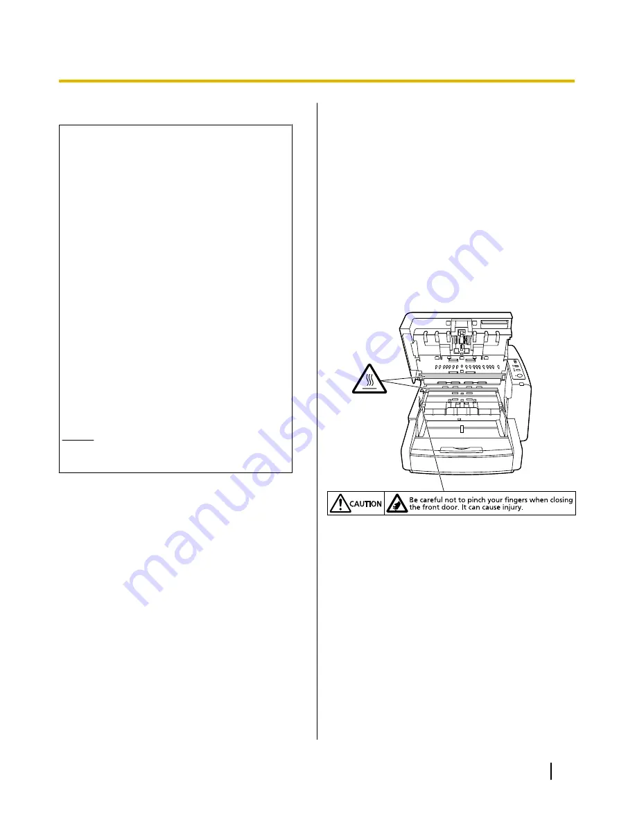 Panasonic KV-S4065CL - Sf Clr Duplex 65PPM USB 2.0 Lgl 300PG... Operating Manual Download Page 13