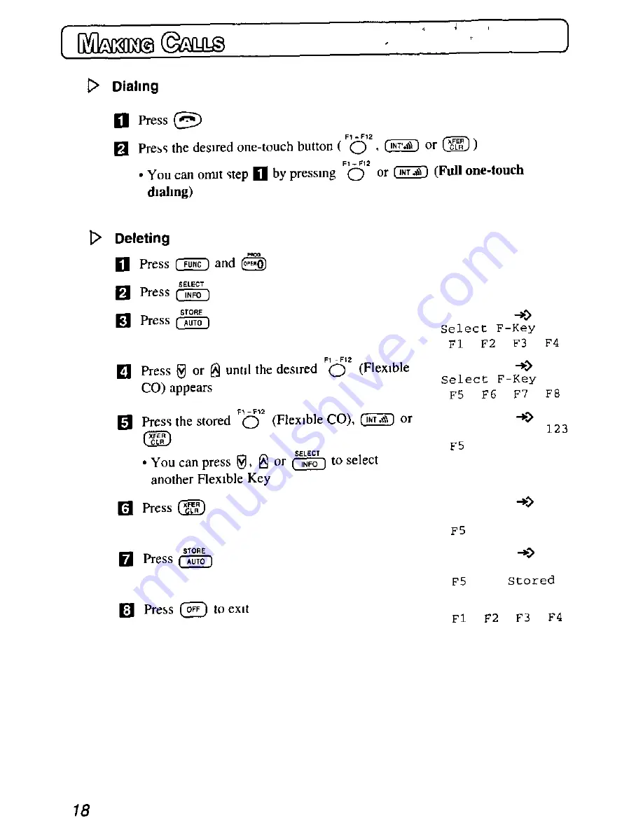 Panasonic KX-TD7895 - Digital Spread Spedtrum... Operating Instructions Manual Download Page 18