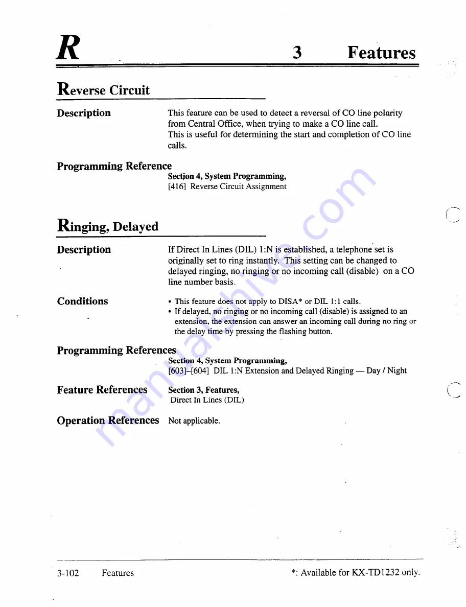 Panasonic KX-TD816 Installation Manual Download Page 203