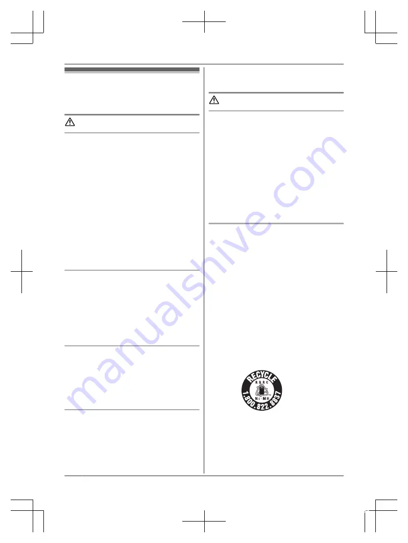 Panasonic KX-TG9542 Operating Instructions Manual Download Page 6