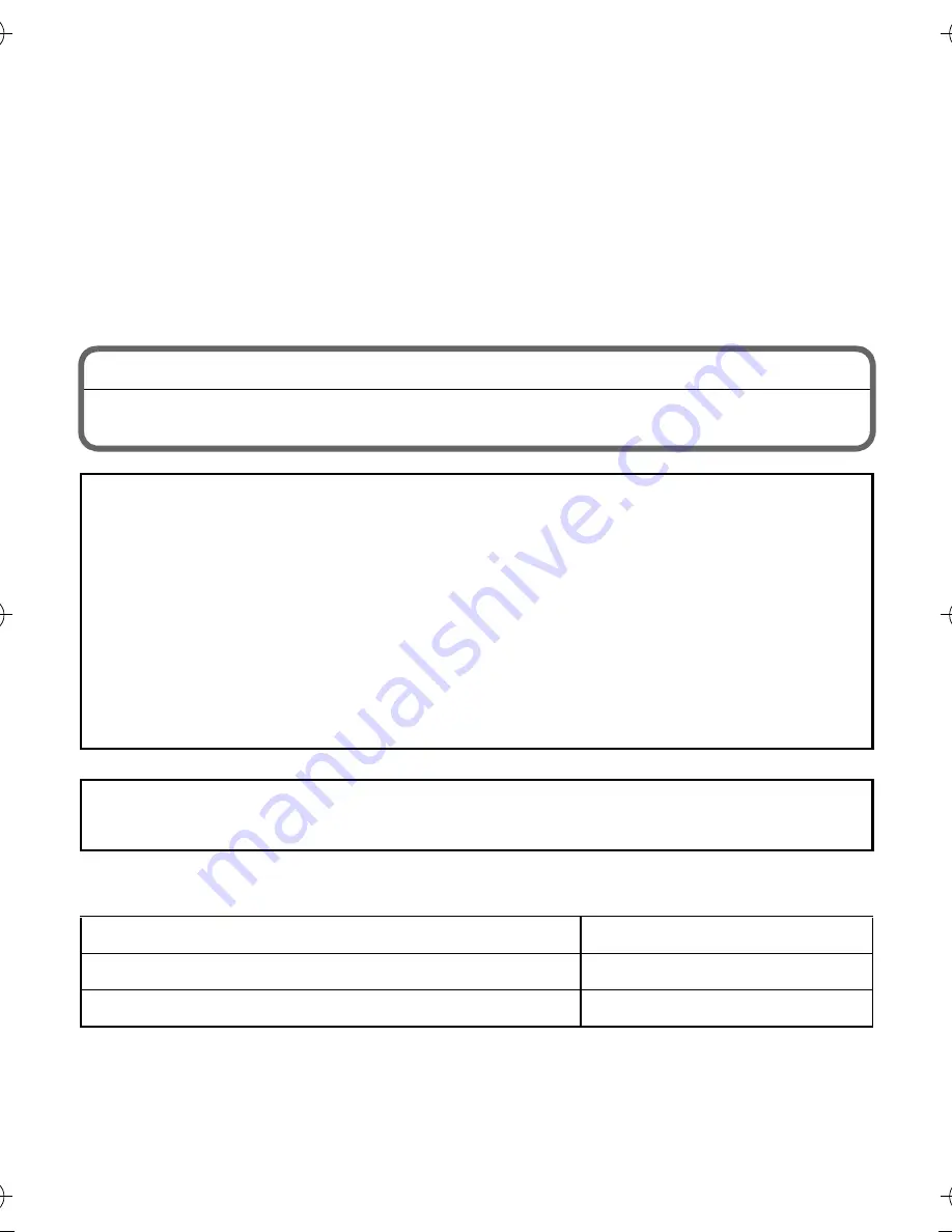 Panasonic Lumix DMC-FX77 Basic Operating Instructions Manual Download Page 2