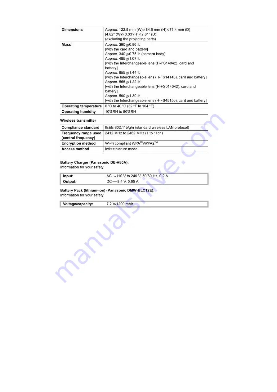 Panasonic LUMIX DMC-G6P Service Manual Download Page 26