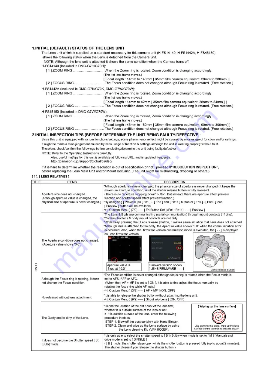 Panasonic LUMIX DMC-G7KPP Service Manual Download Page 31