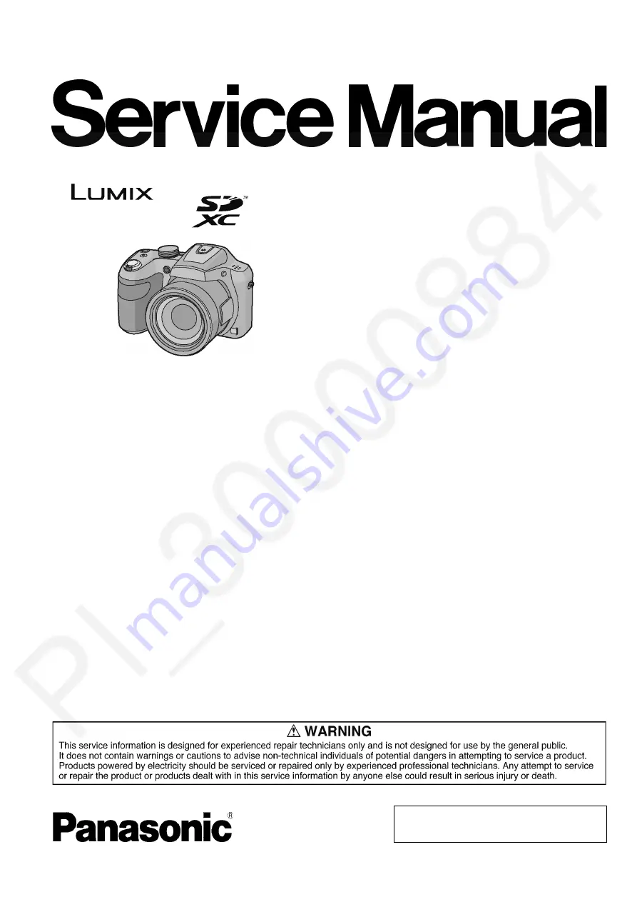 Panasonic Lumix DMC-LZ40P Service Manual Download Page 1