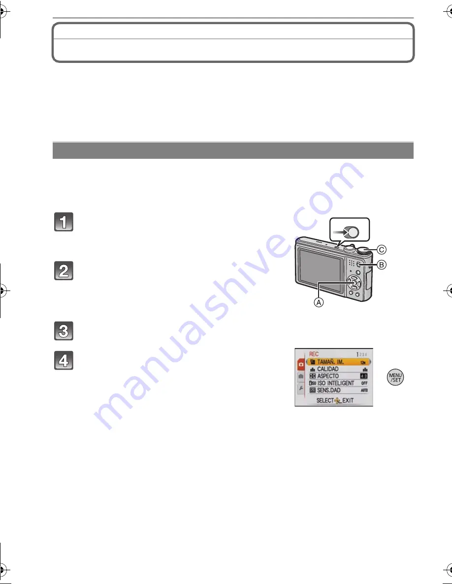 Panasonic Lumix DMC-ZR1 Instrucciones Básicas De Funcionamiento Download Page 14