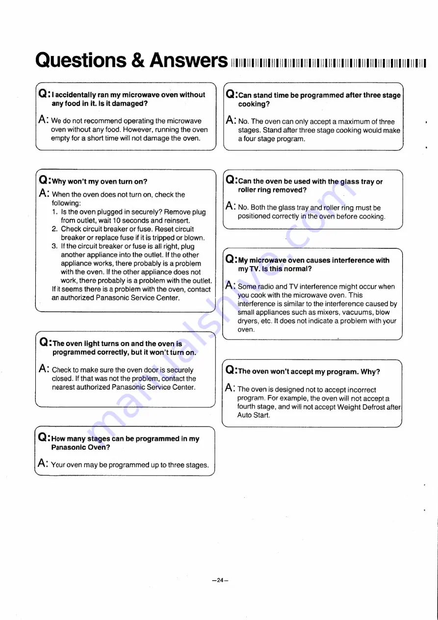 Panasonic NE-7860P Operating Instructions Manual Download Page 24