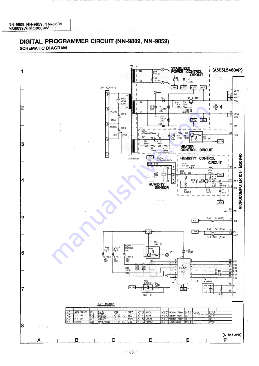 Panasonic NN-9509 Скачать руководство пользователя страница 36