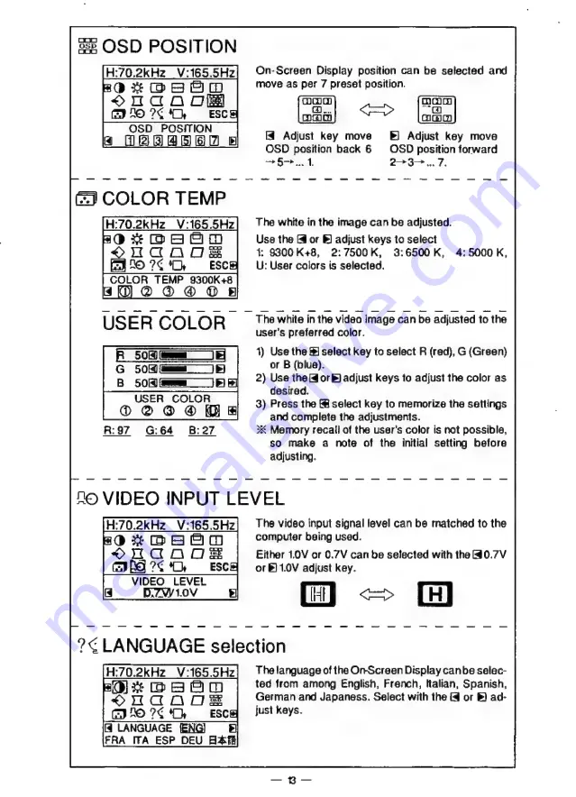 Panasonic PanaSync/Pro P50 Operating Instructions Manual Download Page 18