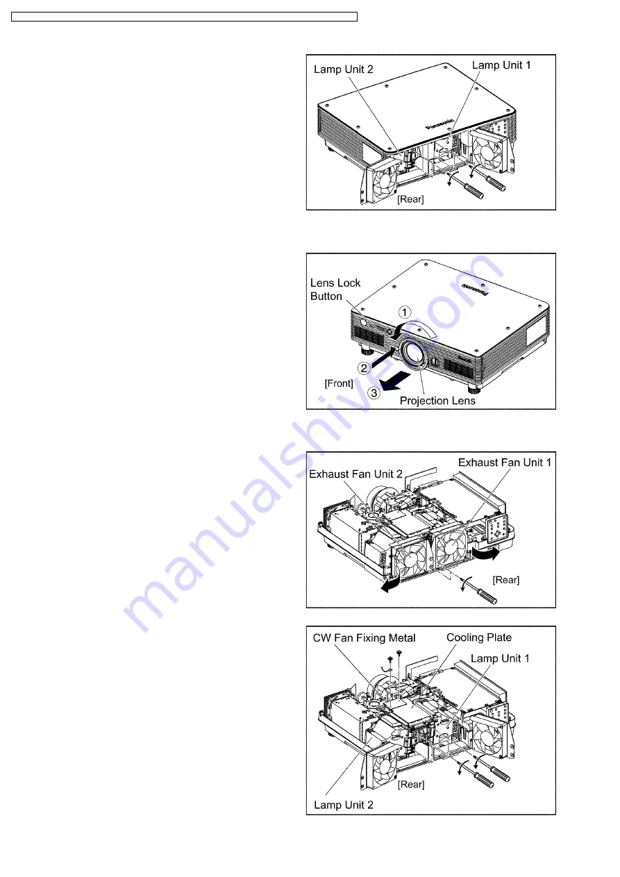 Panasonic PT-D5600U Service Manual Download Page 32