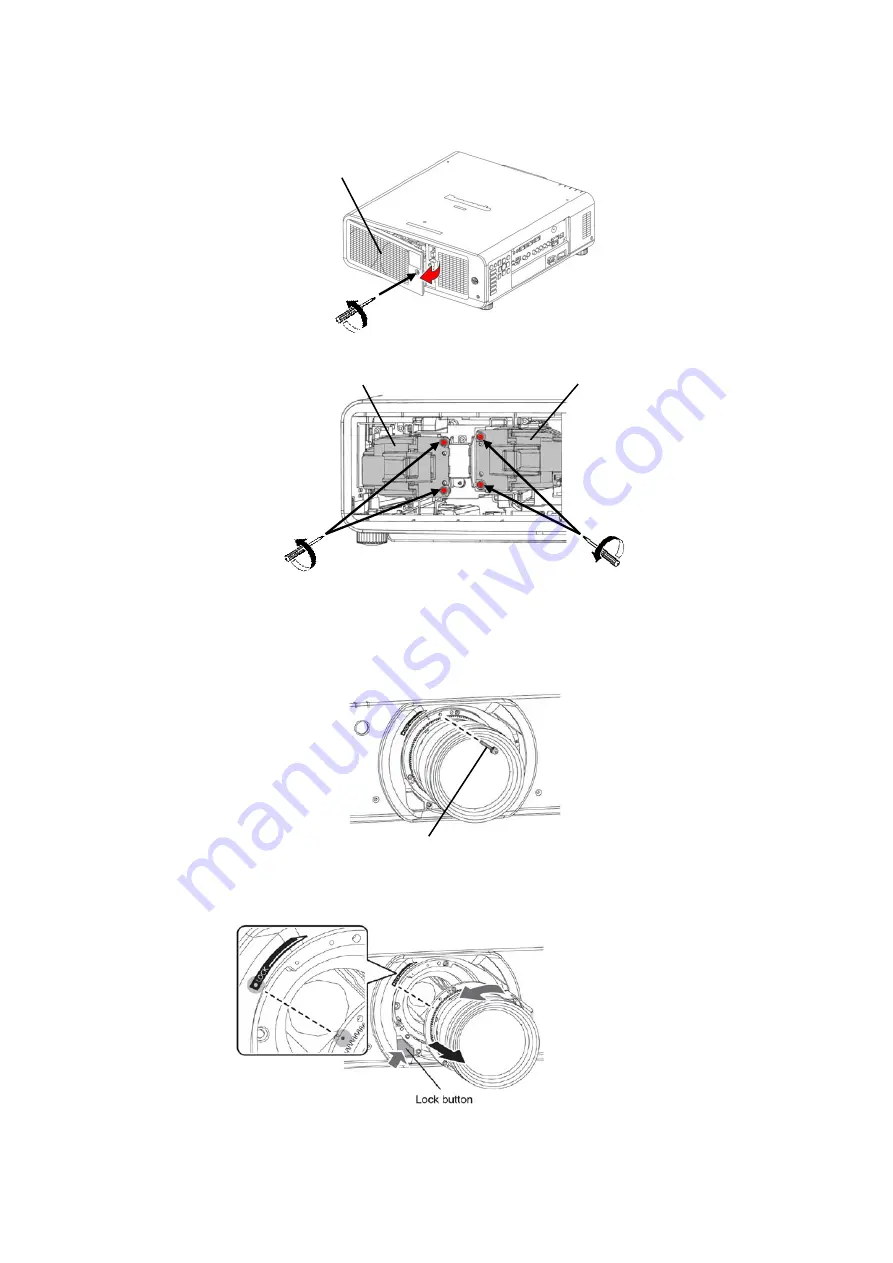 Panasonic PT-DZ13KU Service Manual Download Page 52