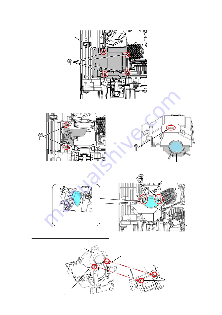 Panasonic PT-DZ13KU Service Manual Download Page 57