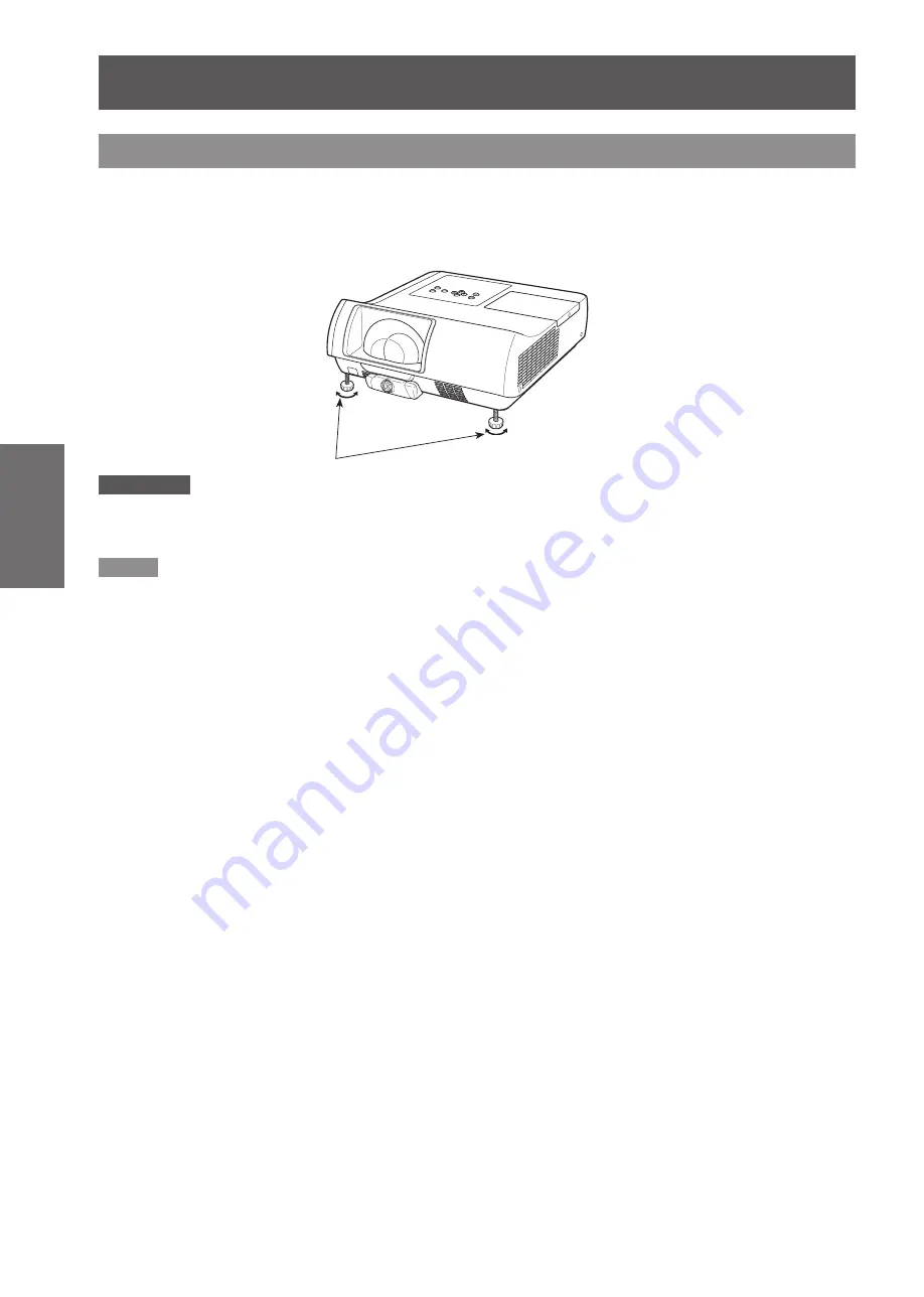 Panasonic PT-TW231RU Operating Instructions Manual Download Page 24