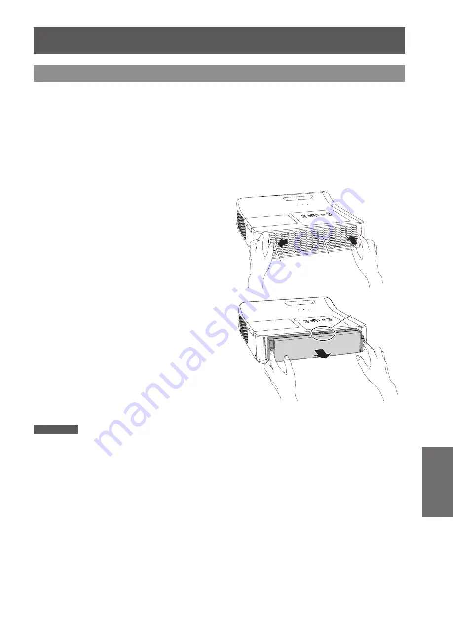 Panasonic PT-TW231RU Operating Instructions Manual Download Page 63