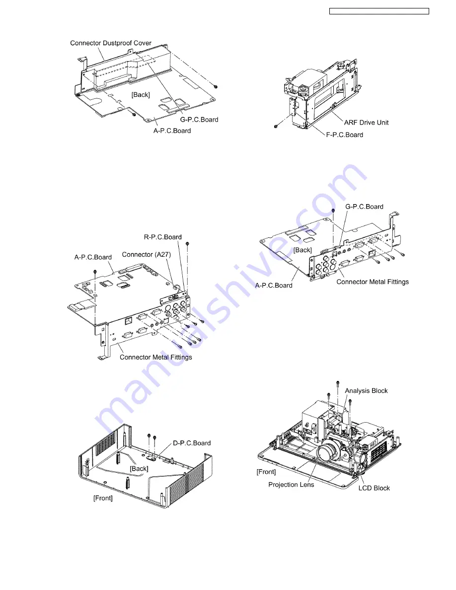 Panasonic PTFW100NTU - LCD PROJEC. WIRELESS Service Manual Download Page 15