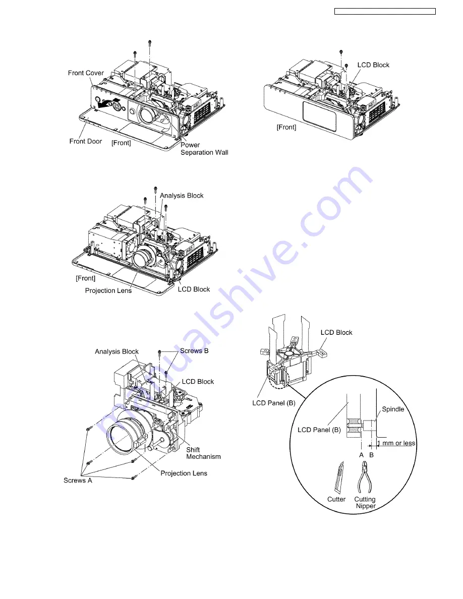 Panasonic PTFW100NTU - LCD PROJEC. WIRELESS Service Manual Download Page 19