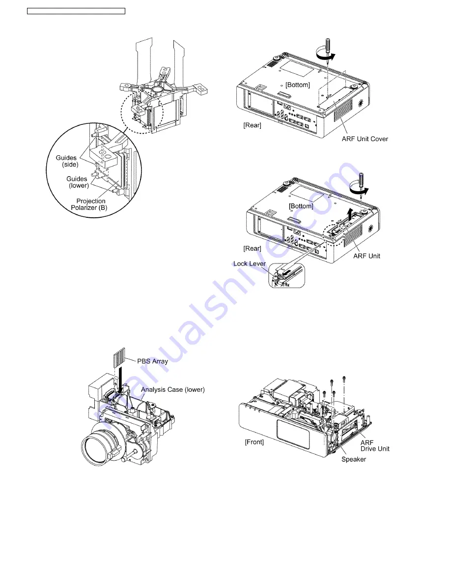 Panasonic PTFW100NTU - LCD PROJEC. WIRELESS Service Manual Download Page 22