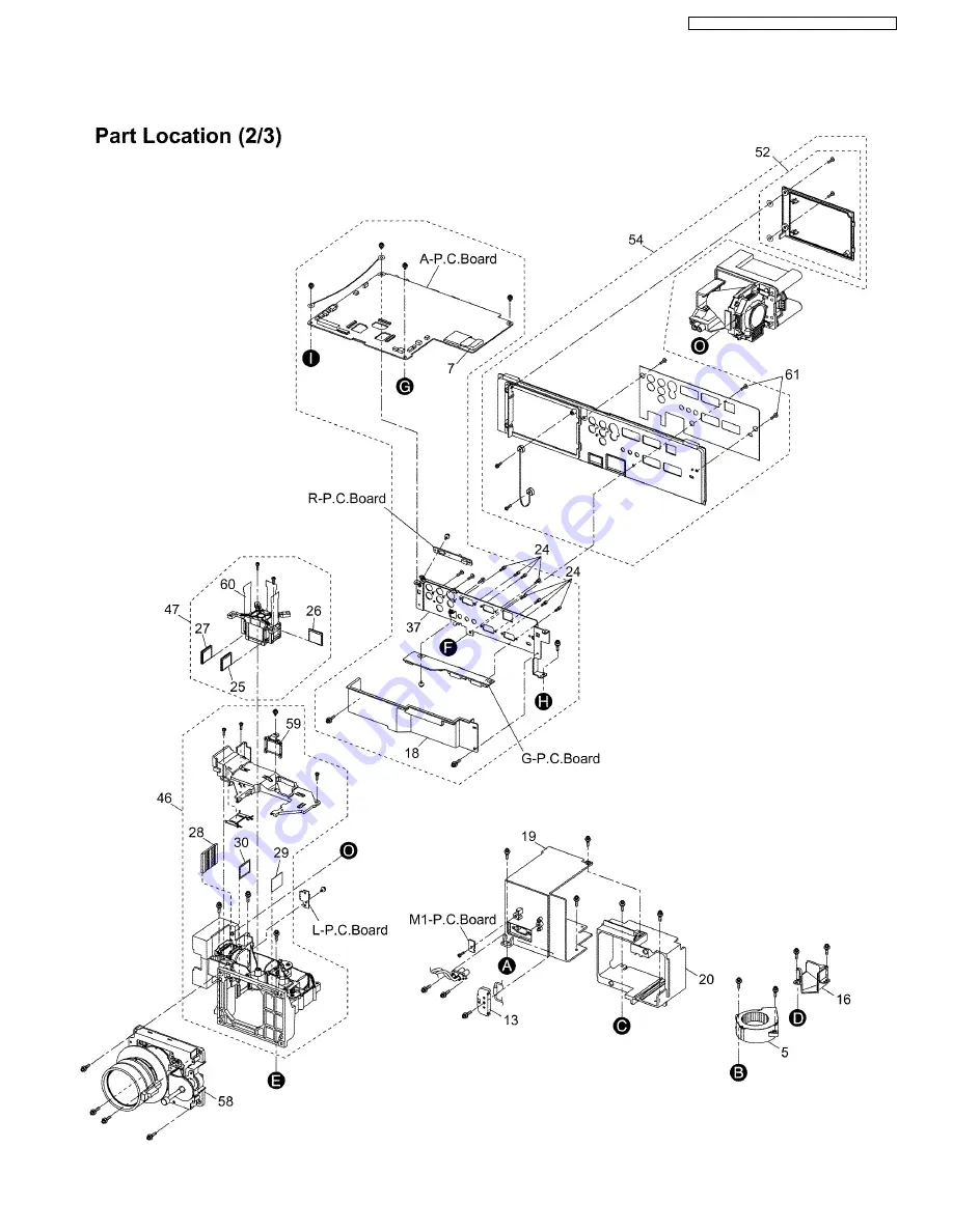 Panasonic PTFW100NTU - LCD PROJEC. WIRELESS Service Manual Download Page 69