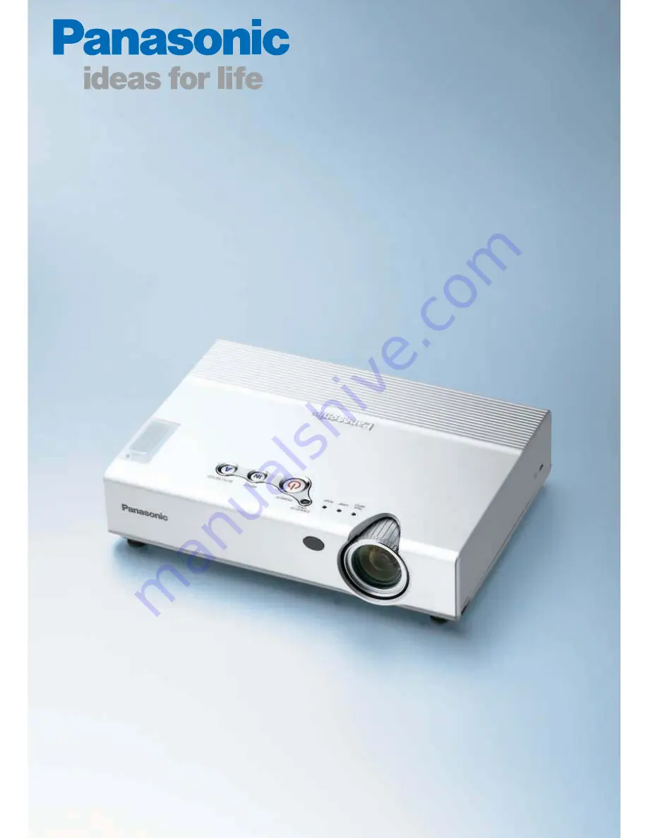 Panasonic PTLB20NTU - PROJECTOR- NETWORK IB Specifications Download Page 1