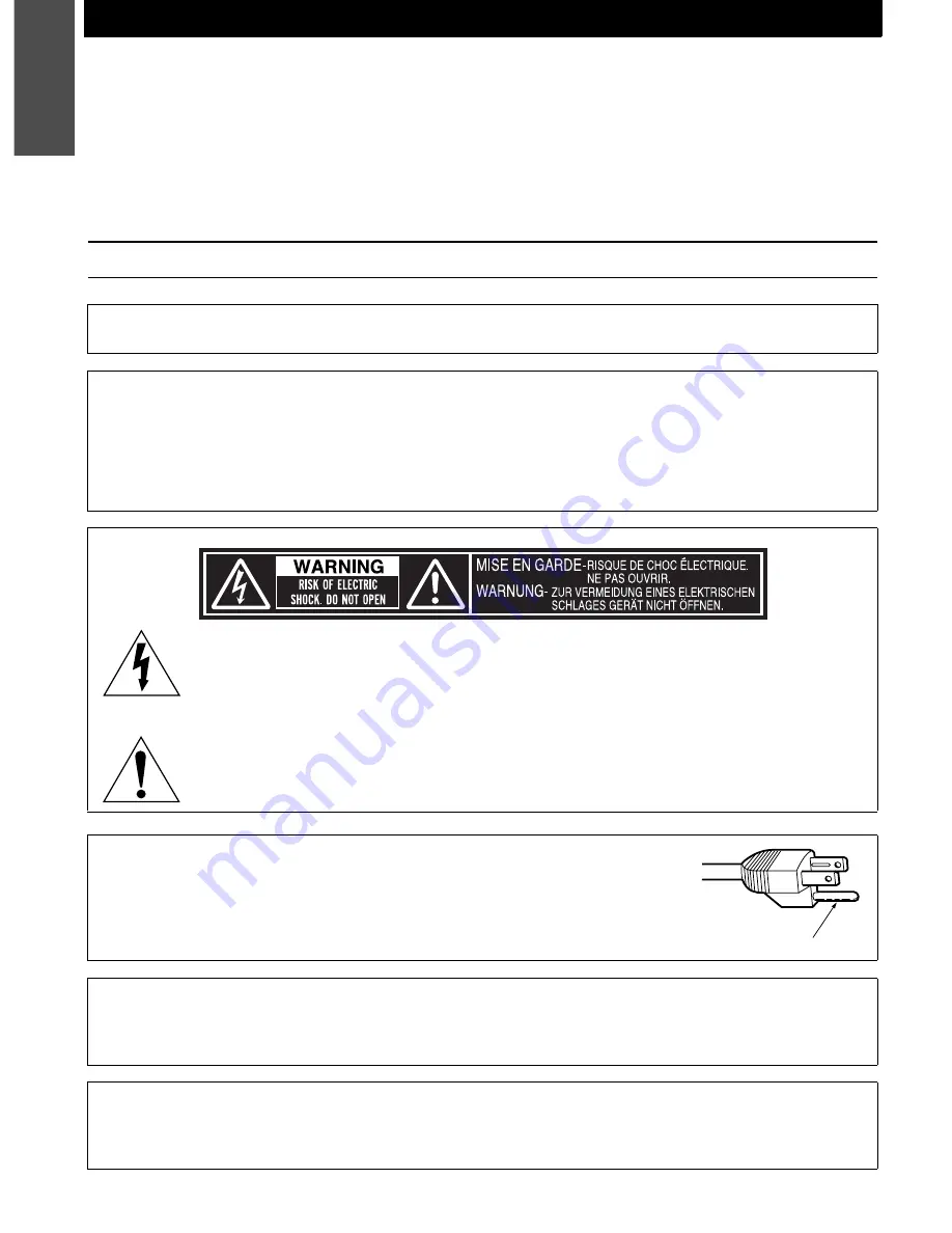 Panasonic PTLB75NTU - LCD PROJECTOR Operating Instructions Manual Download Page 2