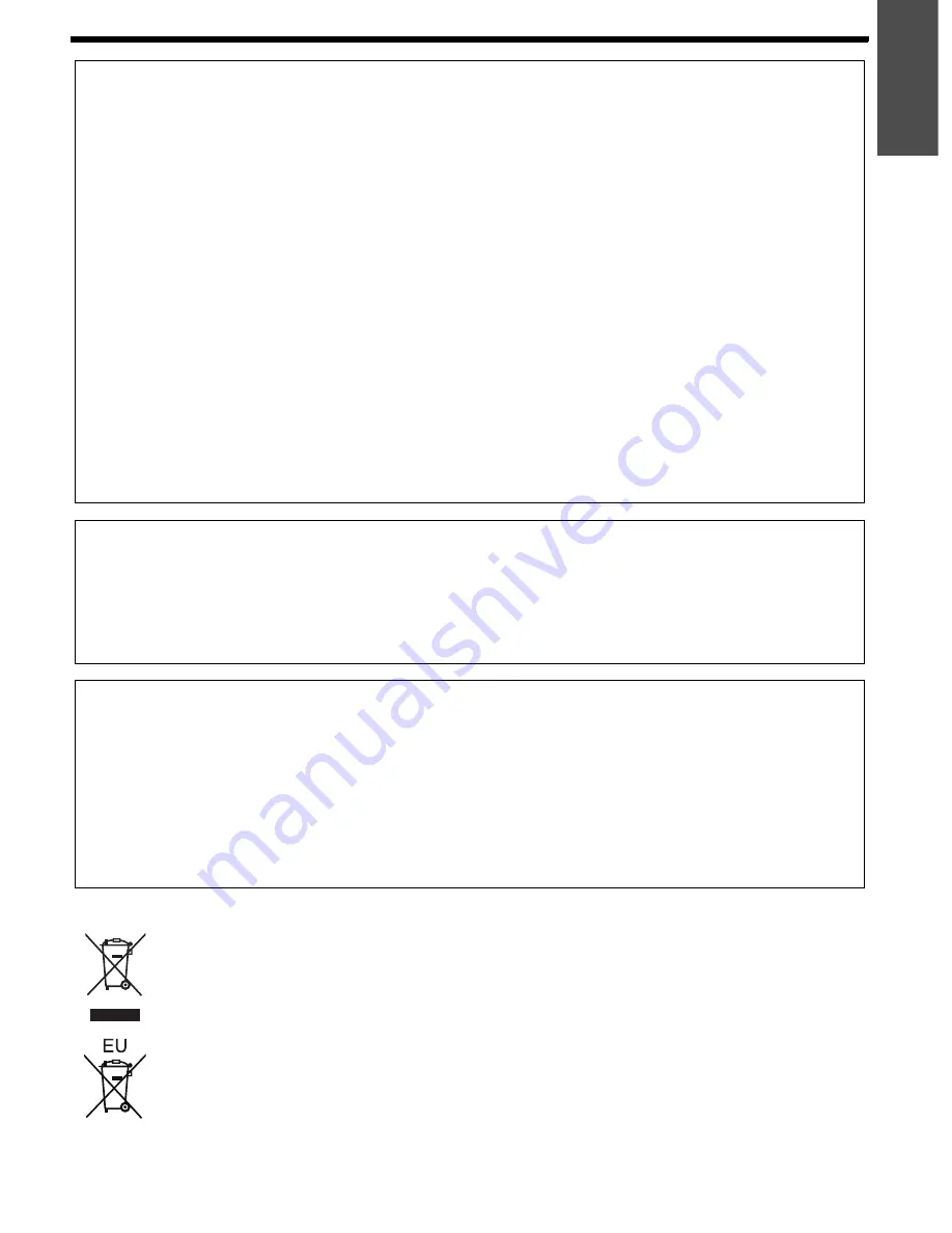 Panasonic PTLB75NTU - LCD PROJECTOR Operating Instructions Manual Download Page 3