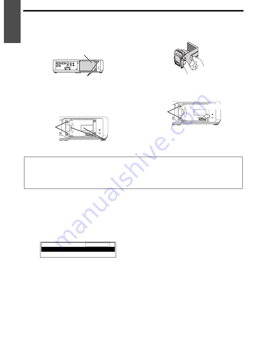 Panasonic PTLB75NTU - LCD PROJECTOR Operating Instructions Manual Download Page 60