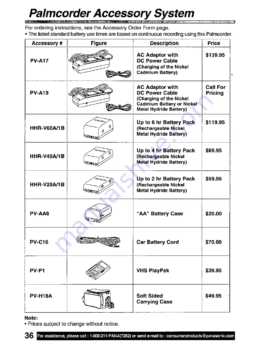 Panasonic PV-D301 Operating Manual Download Page 37