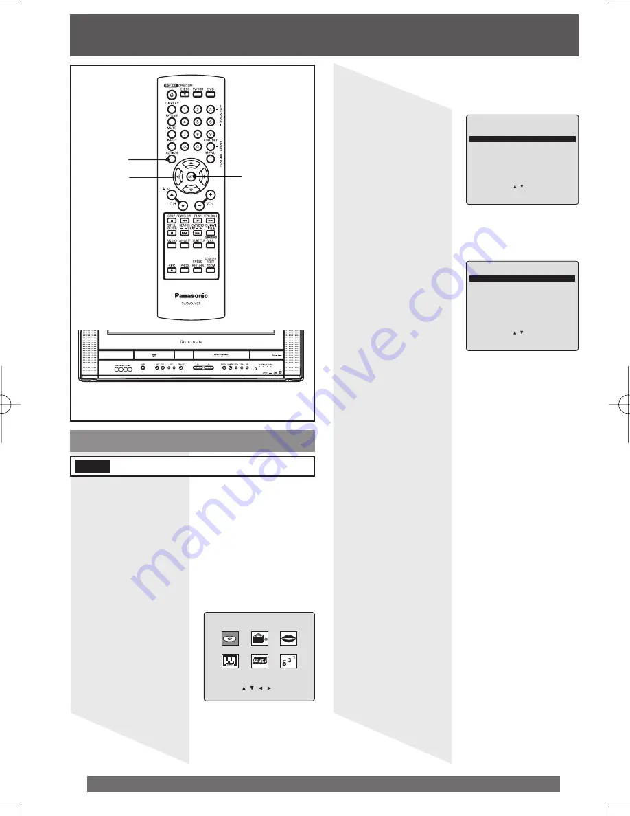 Panasonic PVDF204 - DVD/VCR/TV COM Operating Instructions Manual Download Page 64