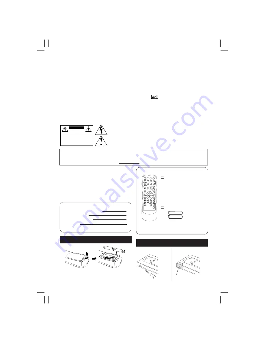 Panasonic PVQ-1312W Скачать руководство пользователя страница 3