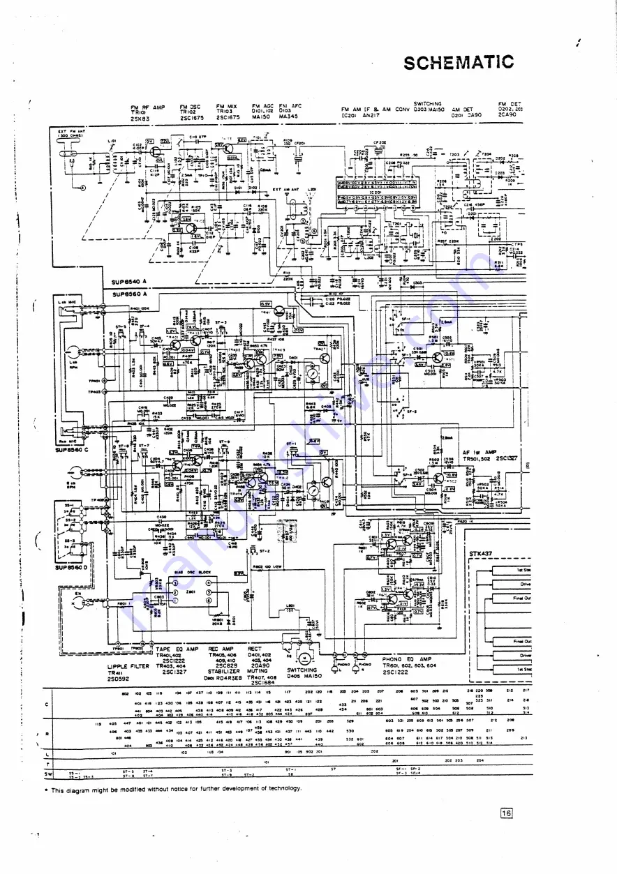 Panasonic SE-5508 Service Manual Download Page 2