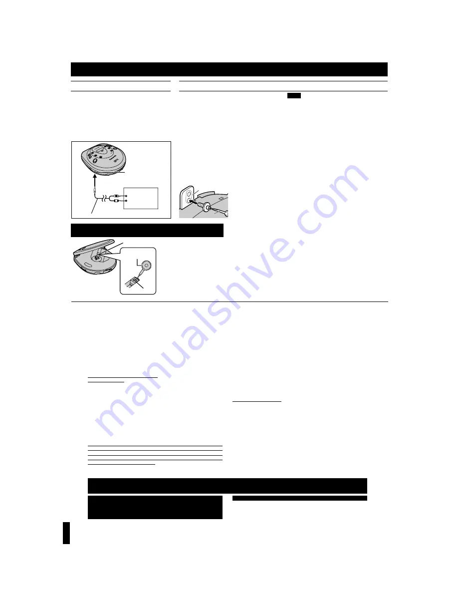 Panasonic SLSV500 - PORT. CD PLAYER Operating Instructions Manual Download Page 5