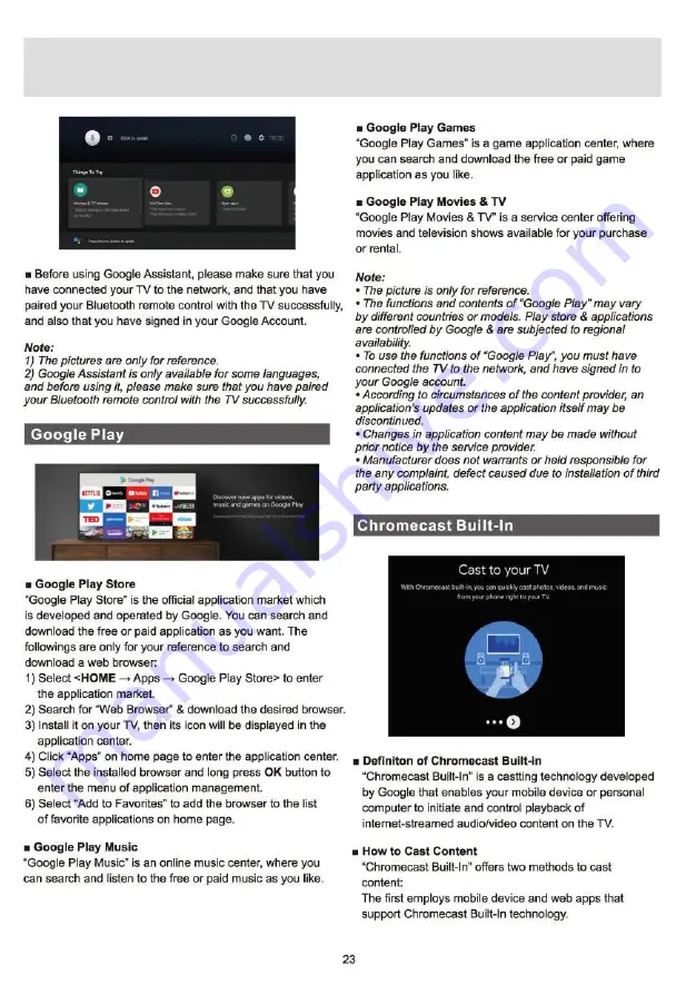 Panasonic TH-75HX600K Operating Instructions Manual Download Page 23