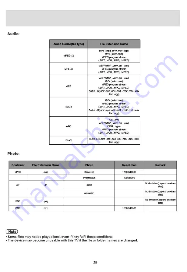 Panasonic TH-75HX600K Operating Instructions Manual Download Page 28