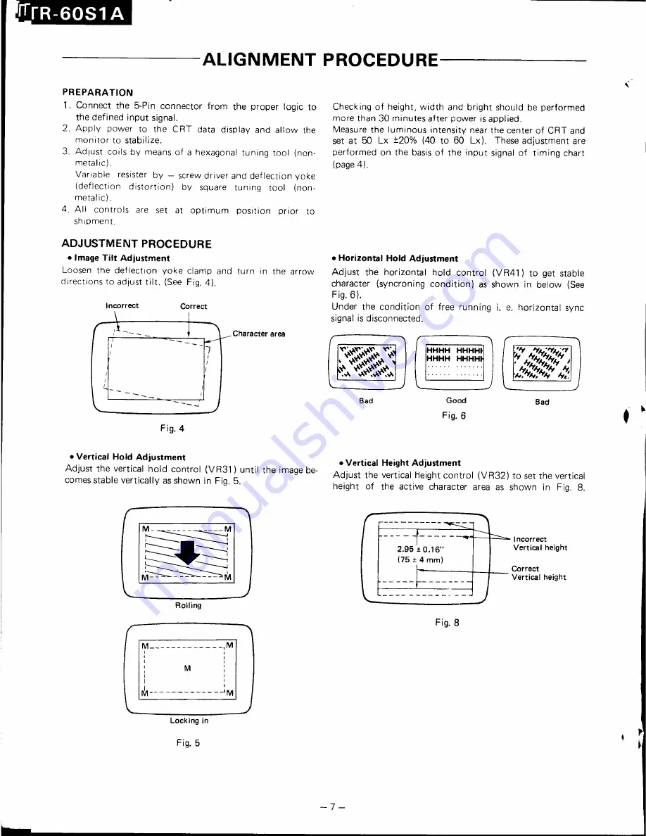 Panasonic TR-60S1A Service Manual Download Page 8