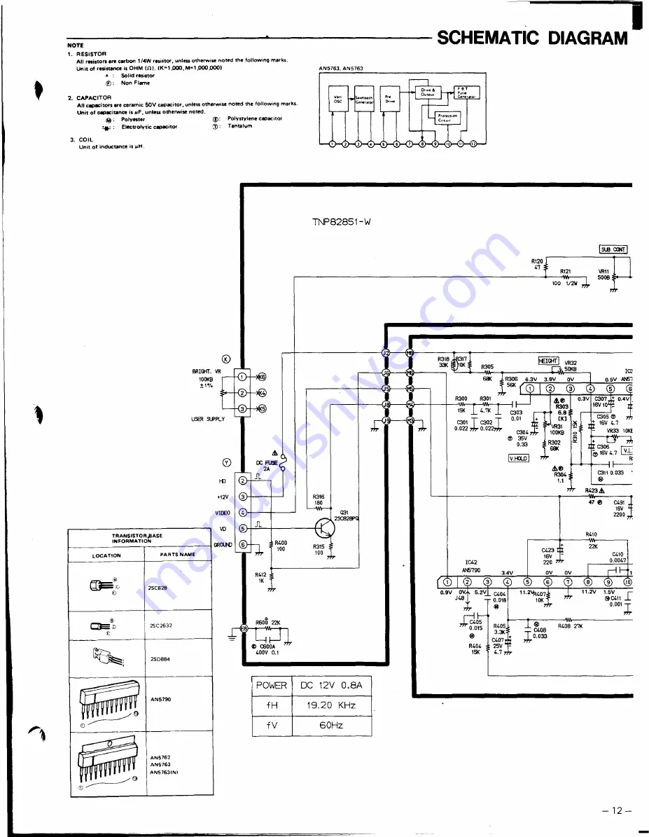 Panasonic TR-60S1A Service Manual Download Page 13