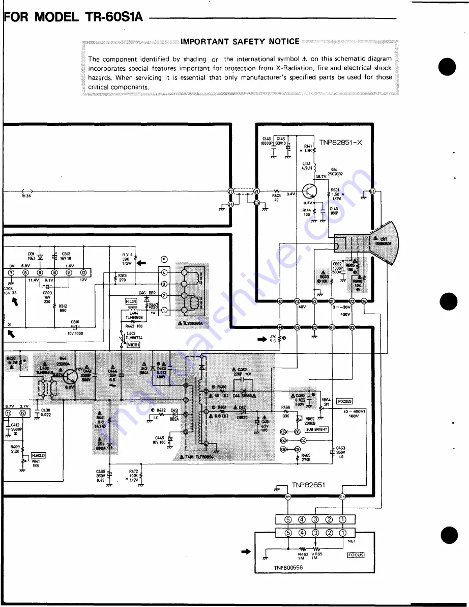 Panasonic TR-60S1A Service Manual Download Page 24