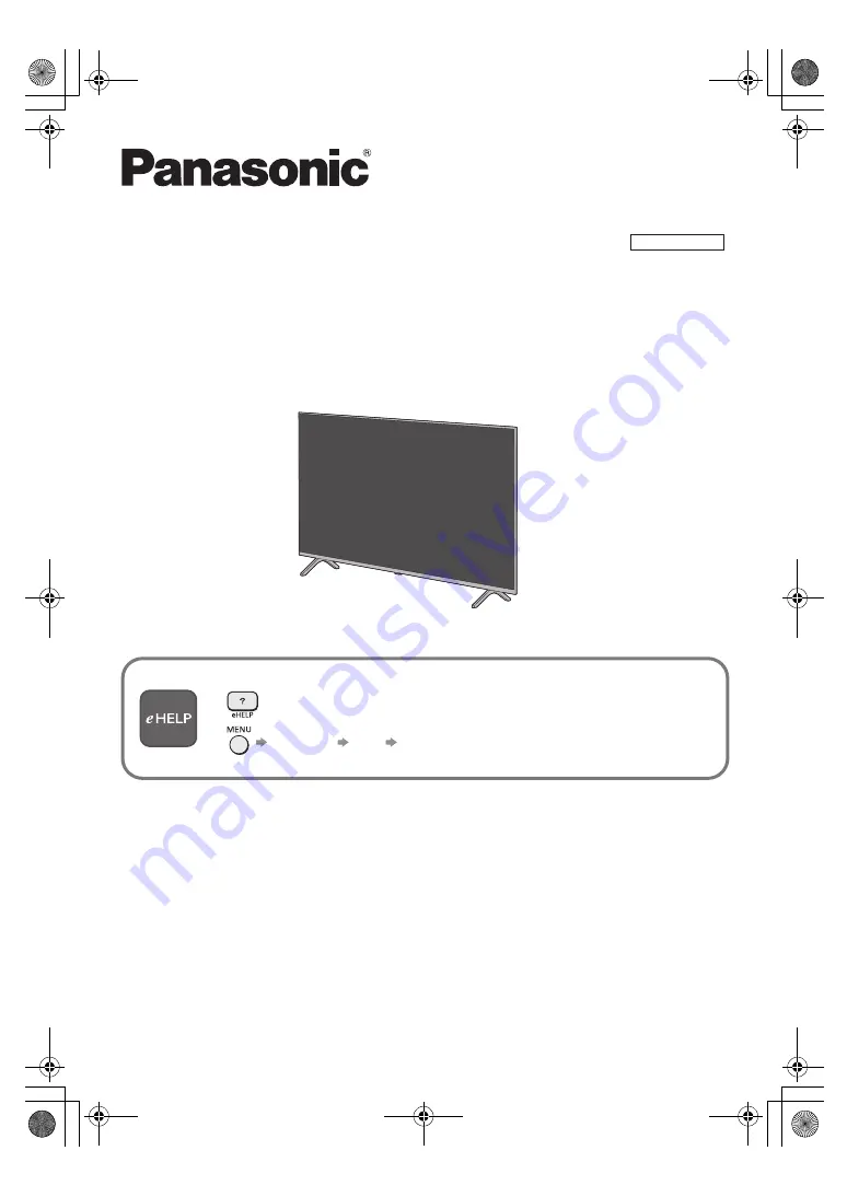 Panasonic TX-55MX950B Operating Instructions Manual Download Page 1