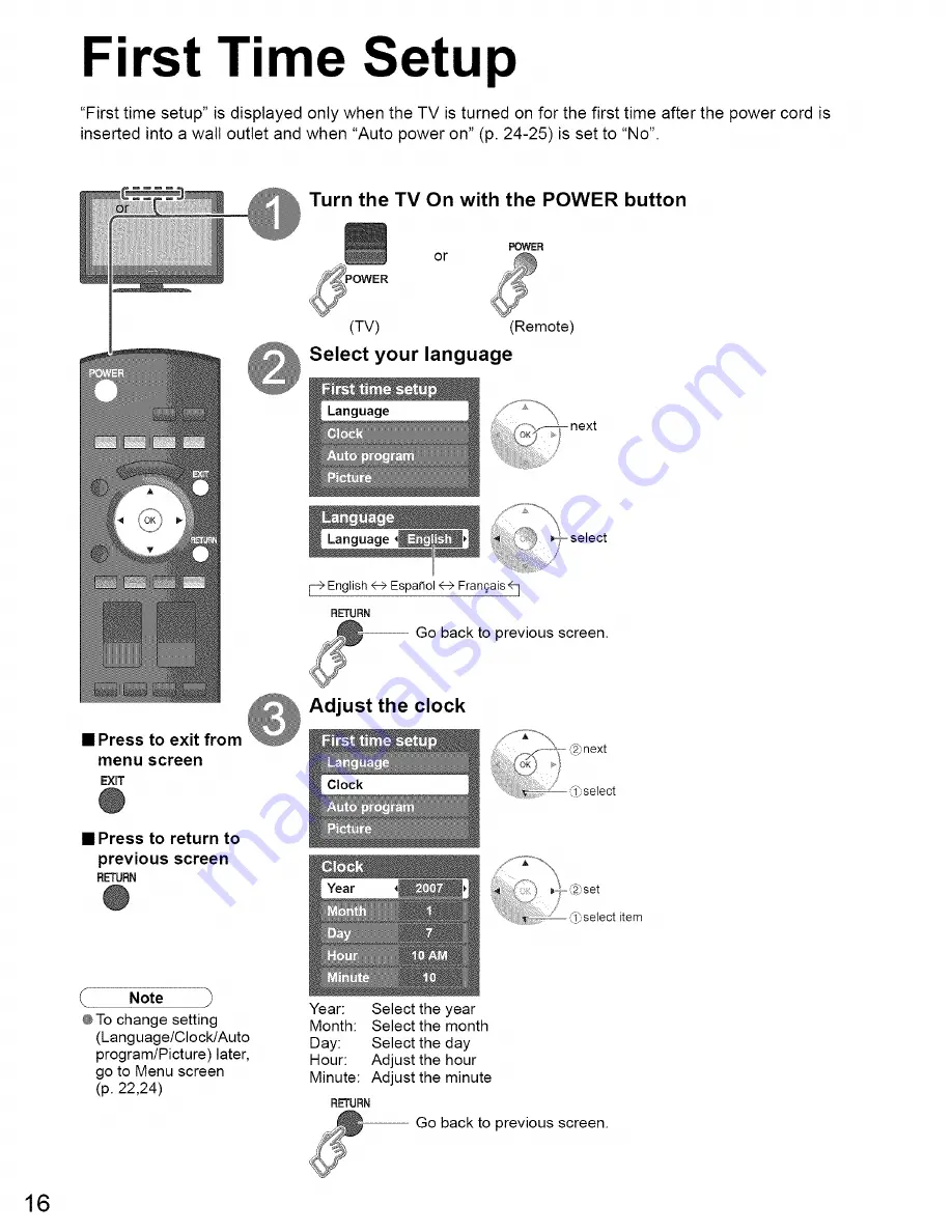 Panasonic Viera TC-26LX70 Operating Instructions Manual Download Page 16