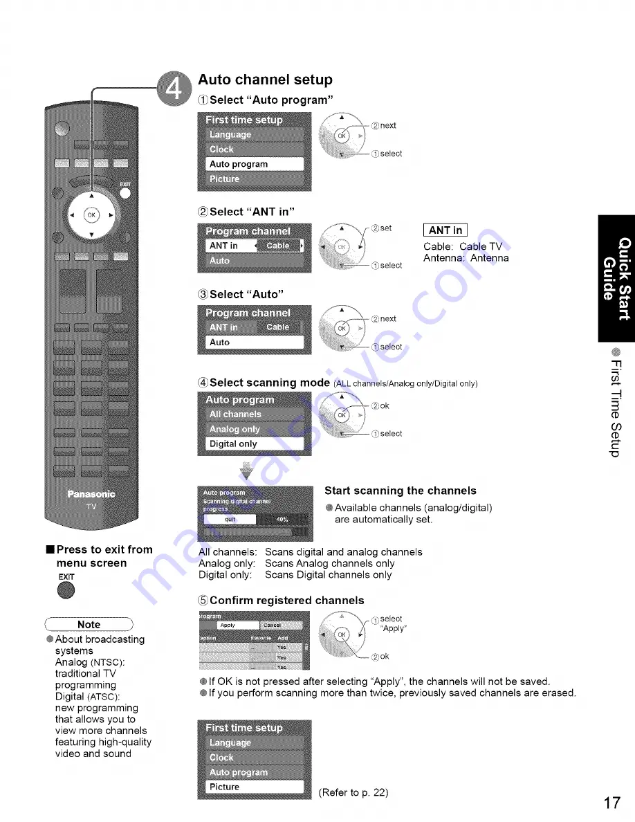 Panasonic Viera TC-26LX70 Operating Instructions Manual Download Page 17