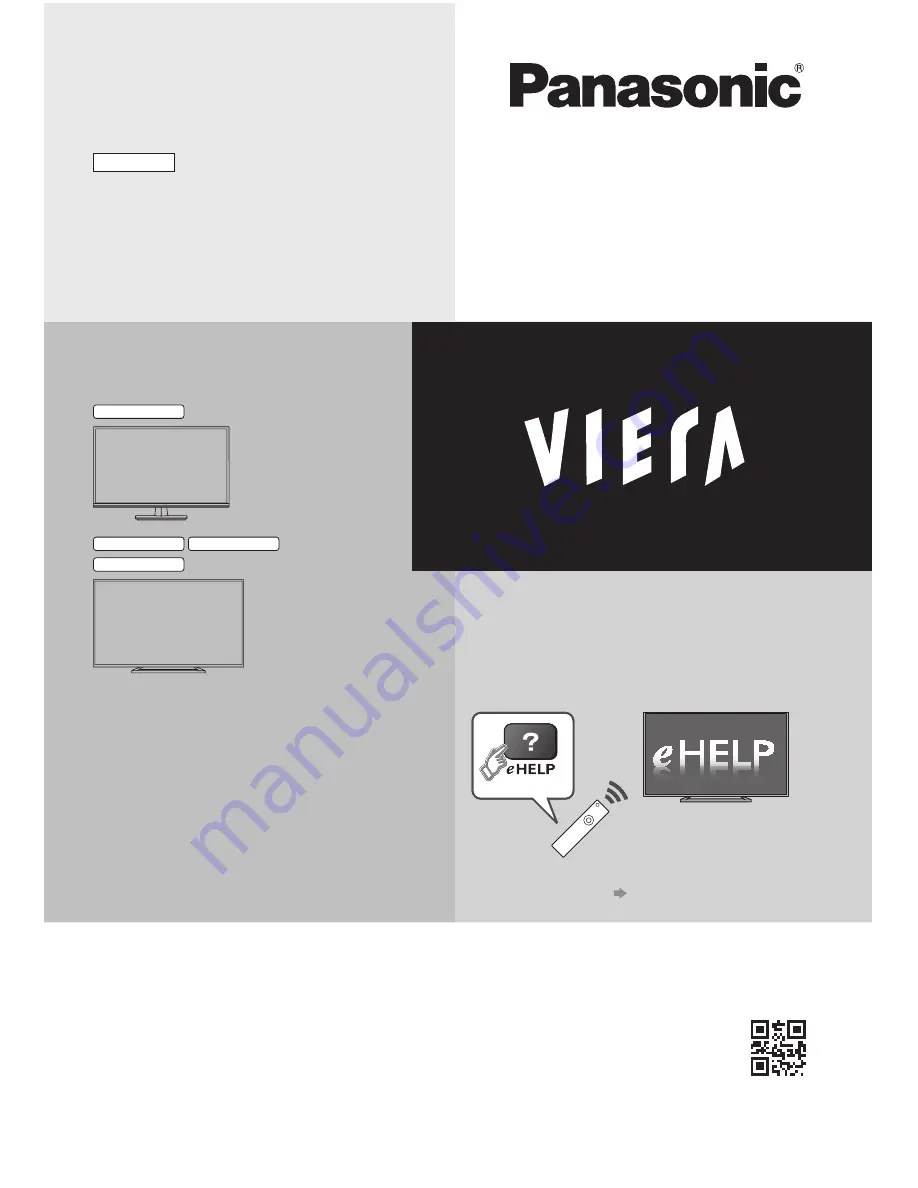 Panasonic Viera TX-32AS600B Operating Instructions Manual Download Page 1