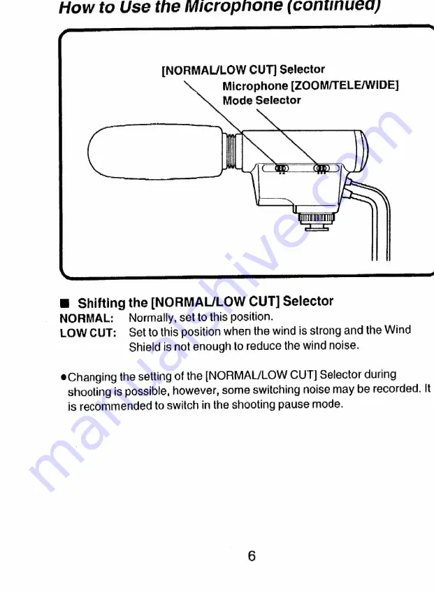 Panasonic VW-VMS1E Operating Instructions Manual Download Page 6