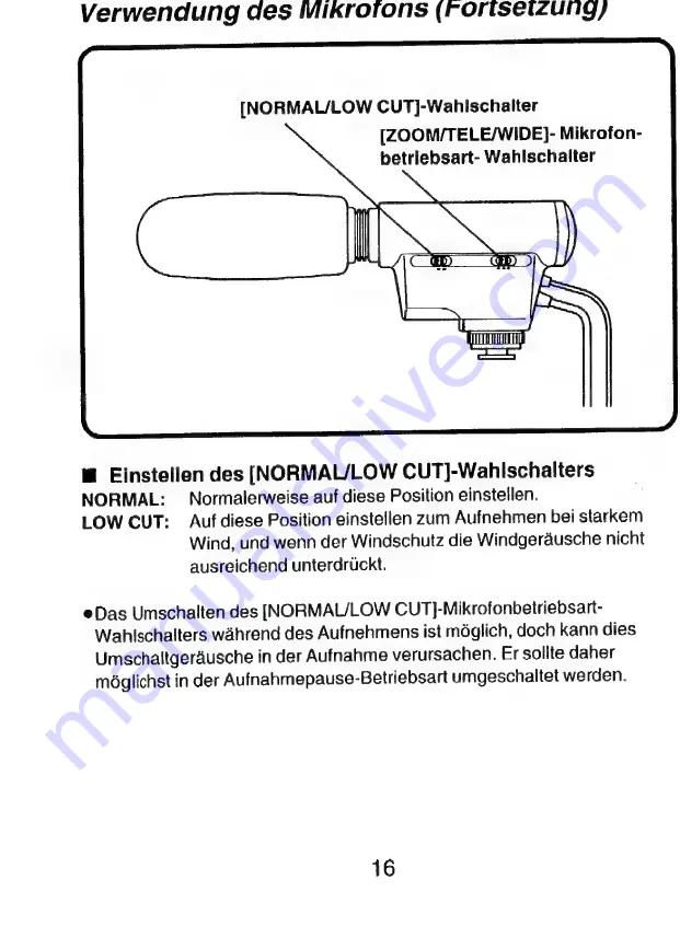 Panasonic VW-VMS1E Operating Instructions Manual Download Page 16