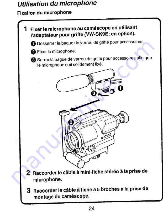 Panasonic VW-VMS1E Operating Instructions Manual Download Page 24