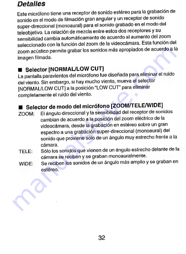 Panasonic VW-VMS1E Operating Instructions Manual Download Page 32