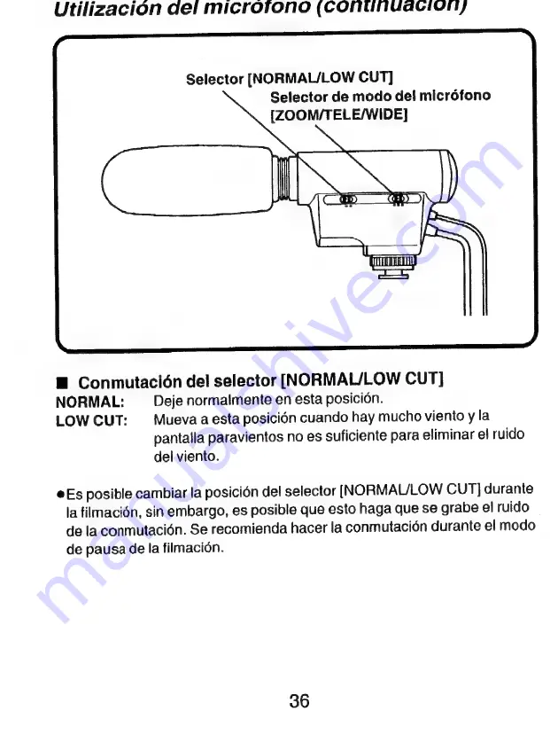 Panasonic VW-VMS1E Operating Instructions Manual Download Page 36