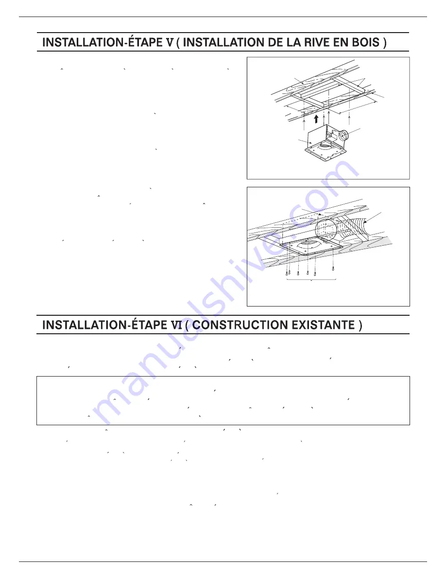 Panasonic Whisper Green FV-08VK1 Notice De Montage Download Page 12