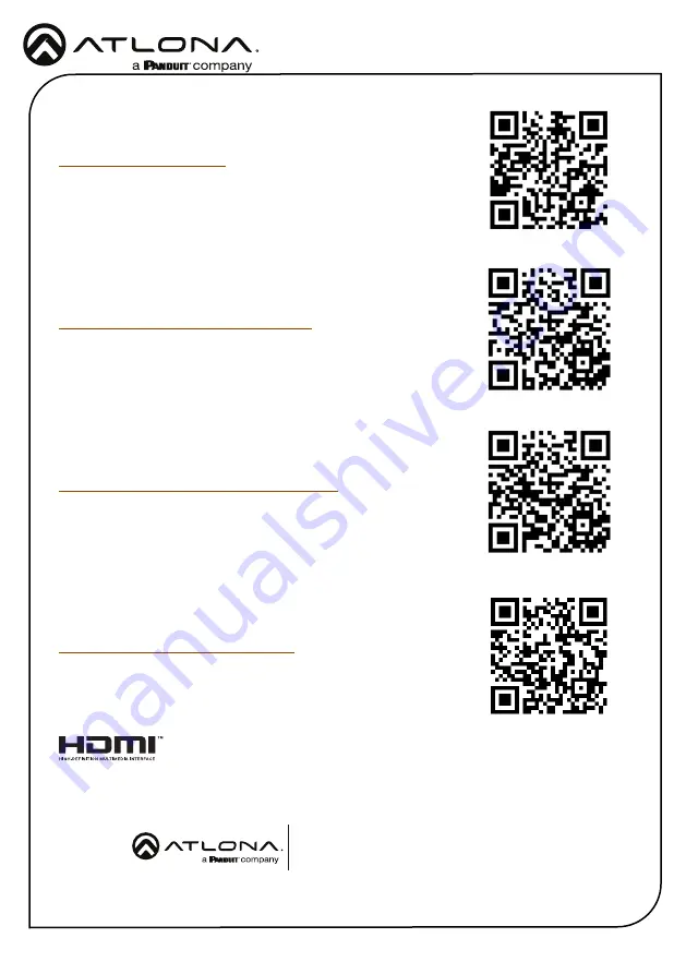 Panduit Atlona AT-HDVS-200-TX Скачать руководство пользователя страница 8