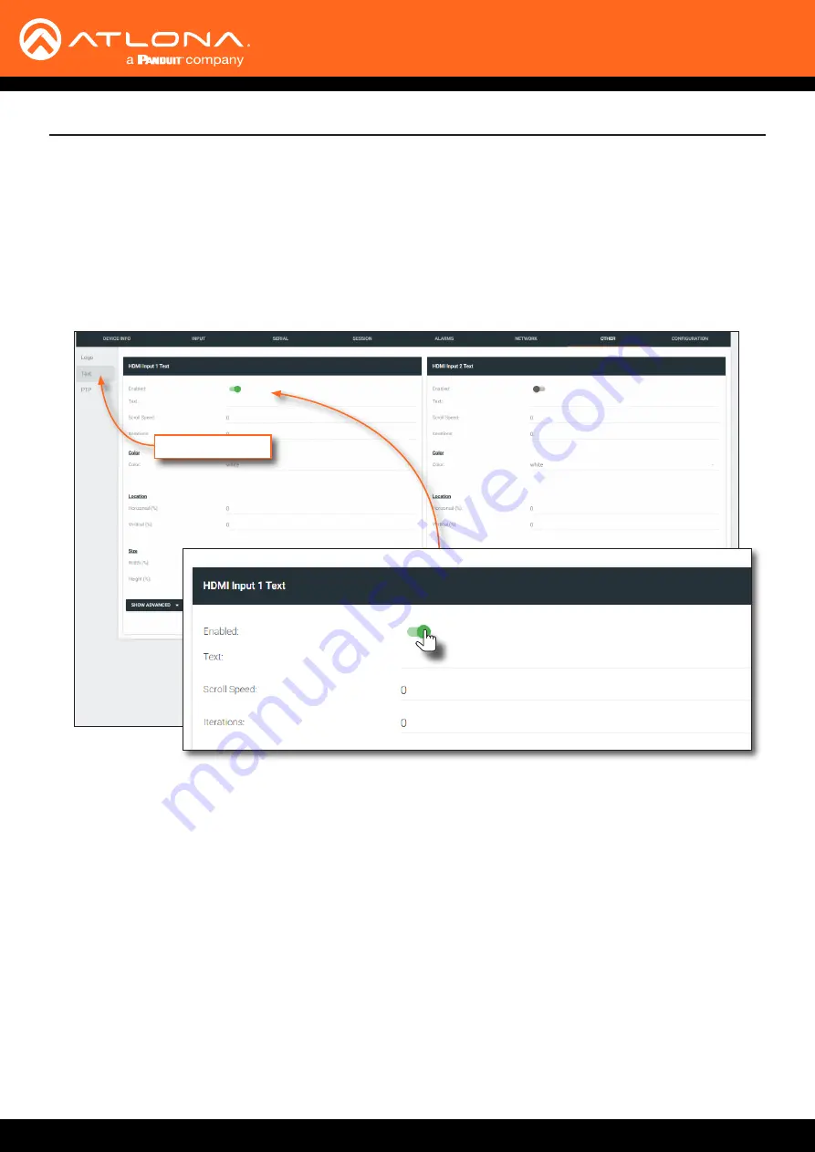 Panduit Atlona OmniStream AT-OMNI-111 User Manual Download Page 74