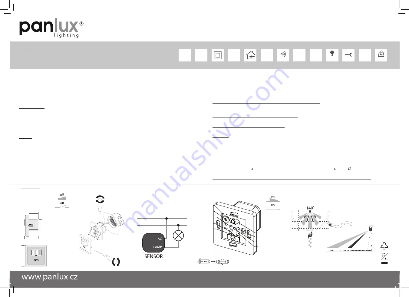 Panlux SL2150 Series Quick Start Manual Download Page 4