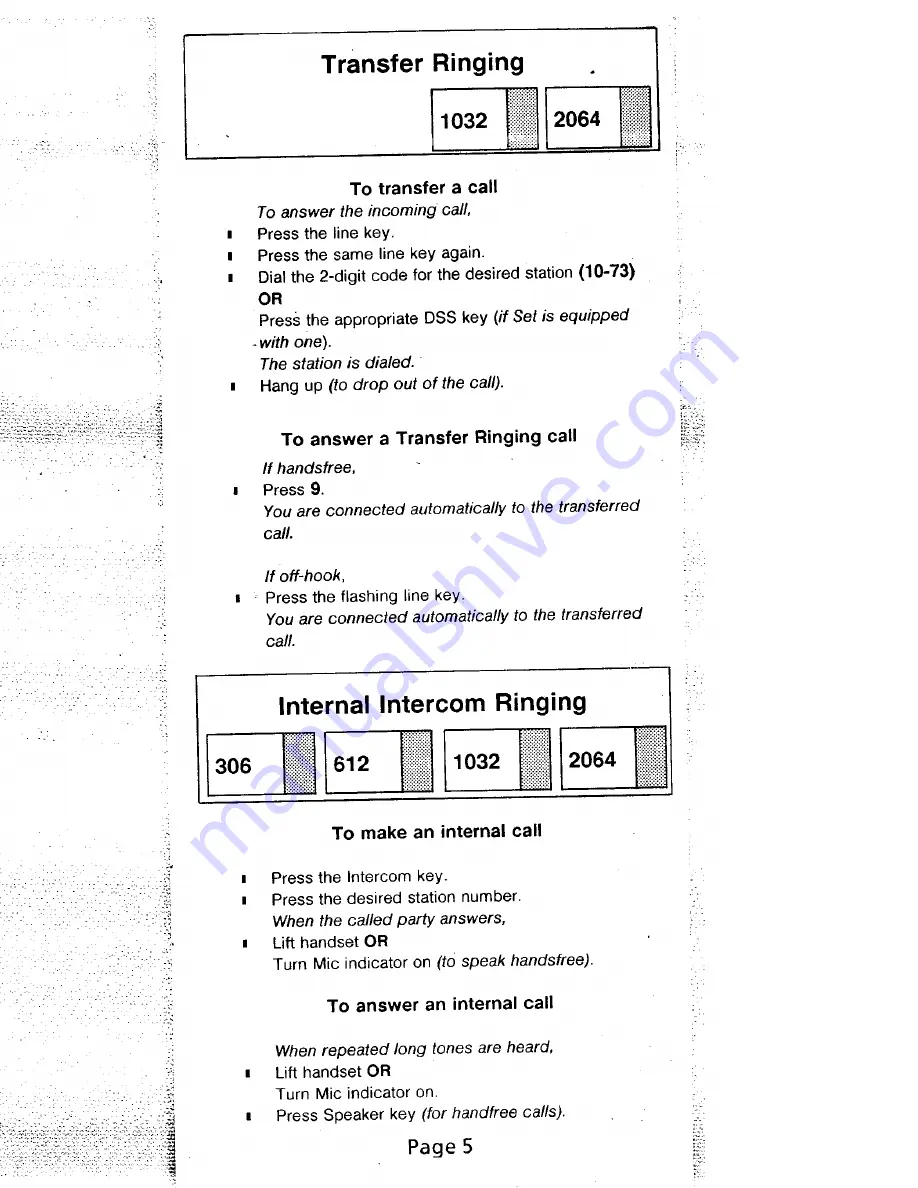 Panther Panther II 1032 Quick Reference Manual Download Page 7