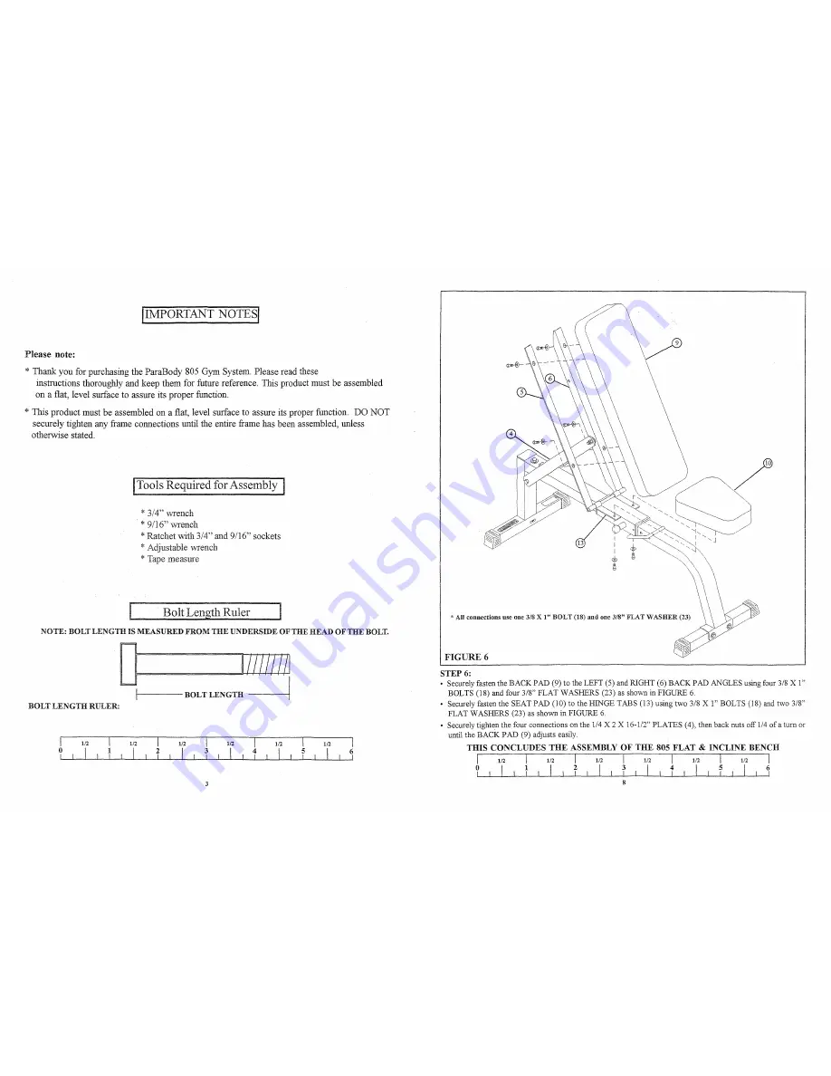 ParaBody Parabody 805 User Manual Download Page 4